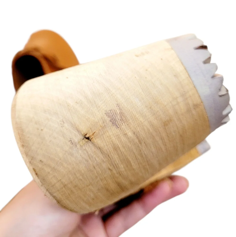 MIA Sweden ELSA Leather Heeled Clogs Mules In Luggage Brown Braided Detail 8 - Picture 12 of 14